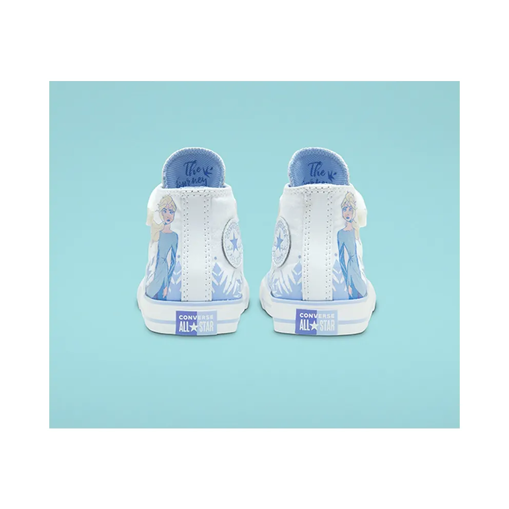 Converse Chuck Taylor All-Star Hi Frozen 2 Elsa (TD) White/Blue Heron-White (767350F)