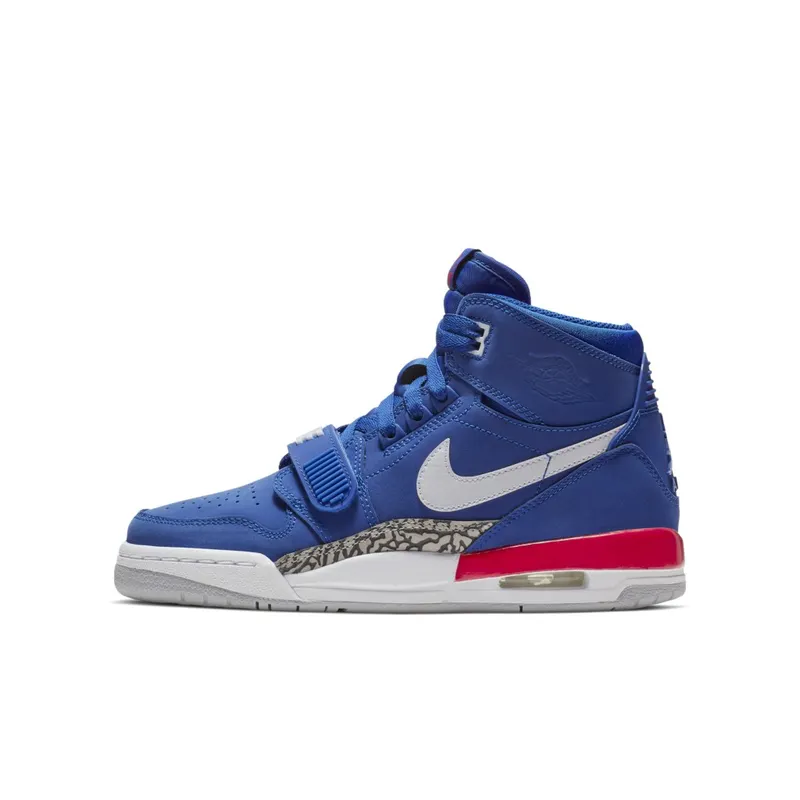 Jordan Legacy 312 Pistons (GS) Bright Blue/White-University Red (AT4040-416)
