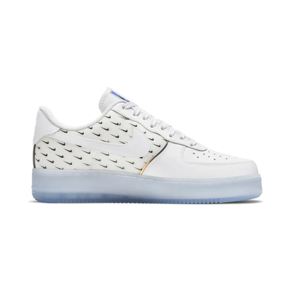 Nike Air Force 1 07 PRM Swoosh Pattern White/White/Ice (CK7804-100)