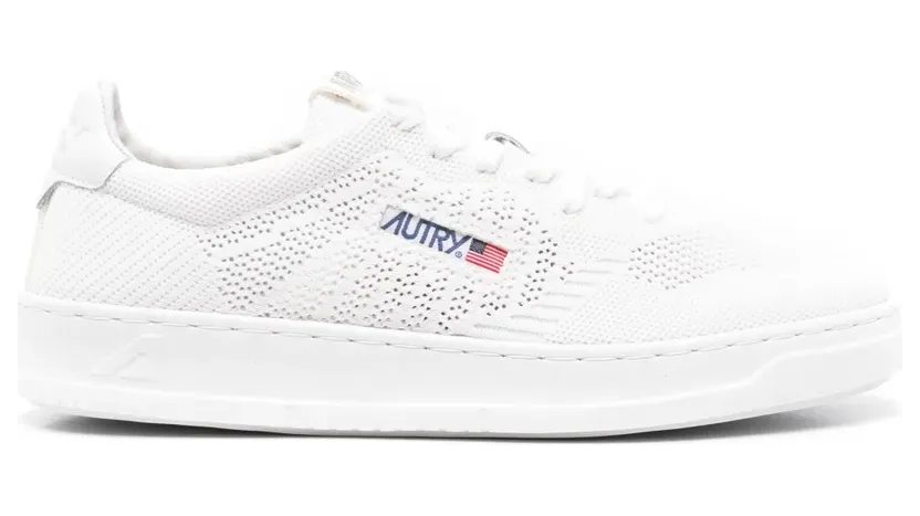 Autry Easeknit LOW “Knit / Leather White” (EKLMKN01)
