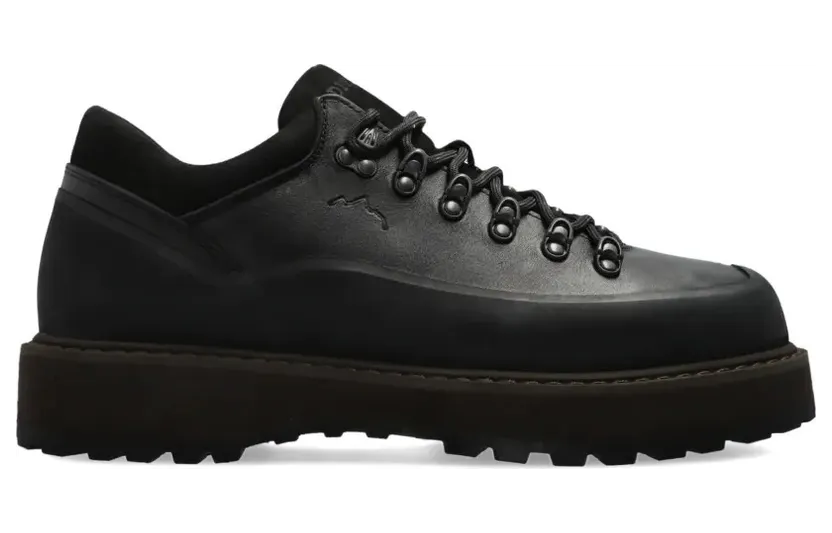 Diemme Cornaro Gomma leren low-top – Black (F04L007BLK)