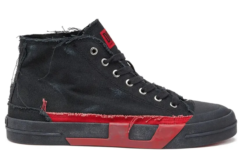 Diesel S-D-Verse Mid aus Canvas – Black (Y03723P8114)