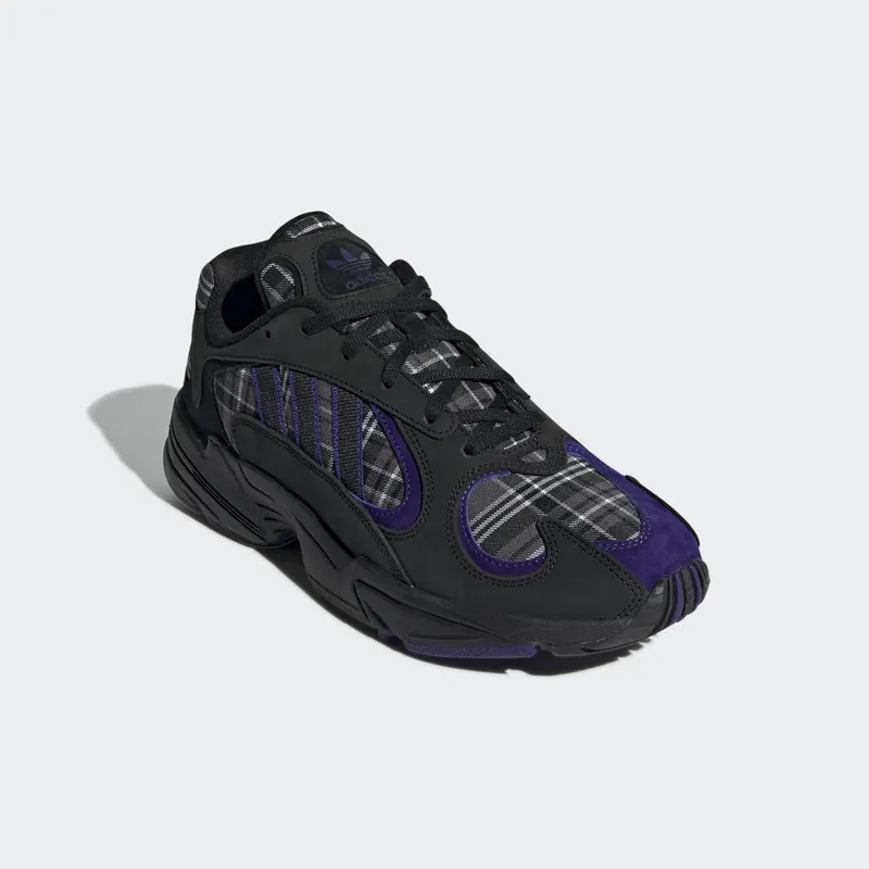 adidas Yung-1 Purple Plaid Core Black/Collegiate Purple/Core Black (EF3965)
