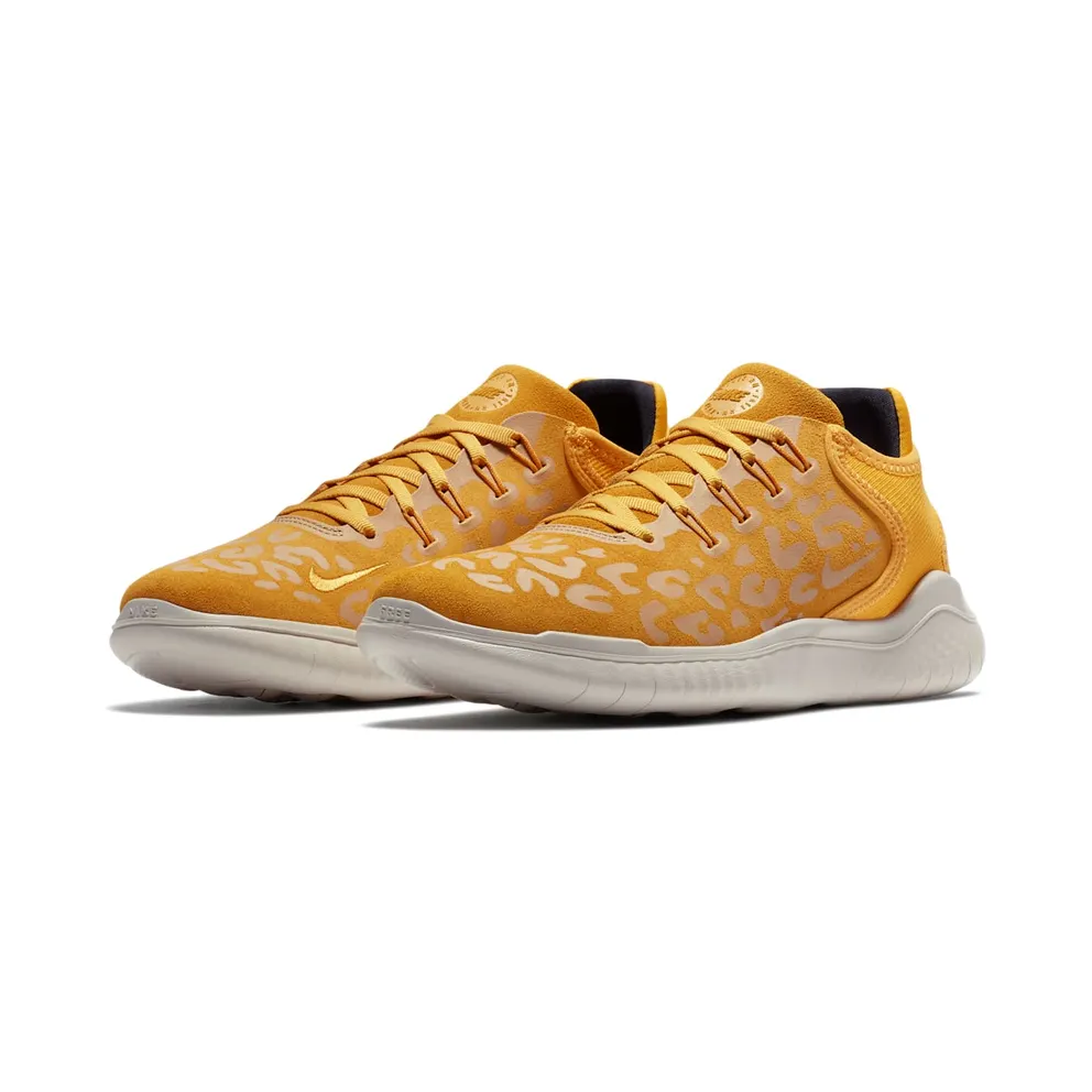 Nike Free RN 2018 Cheetah Yellow (W) Yellow Ochre/Oil Grey-University Gold (AQ0562-700)