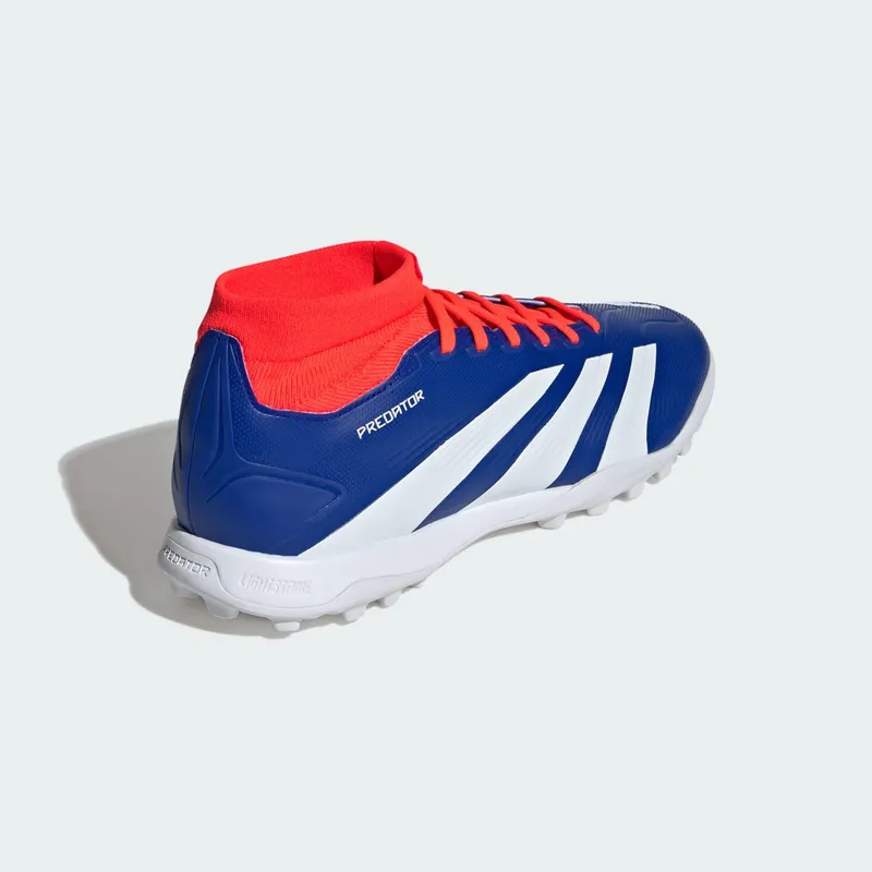 adidas Predator League Mid Turf Lucid Blue Cloud White Solar Red (IF6387)