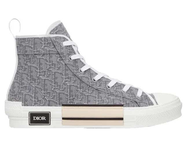 Dior B23 High-Top Ruthenium-Colored Oblique Jacquard (3SH126ZTU_H868)