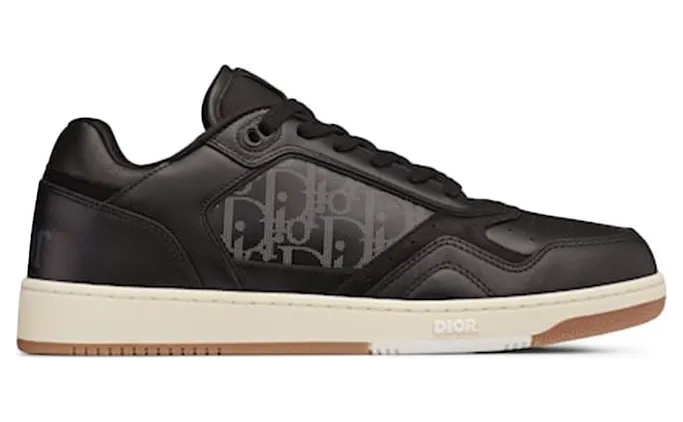 Dior B27 Low ERL Black Smooth Calfskin and Dior Oblique Galaxy Leather (3SN272ZWC_H968)