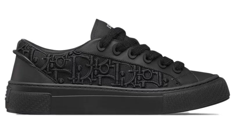 Dior B33 Sneaker Black Smooth Calfskin Oblique Raised Embroidery (Numbered) (3SN303ZYQ_H900)