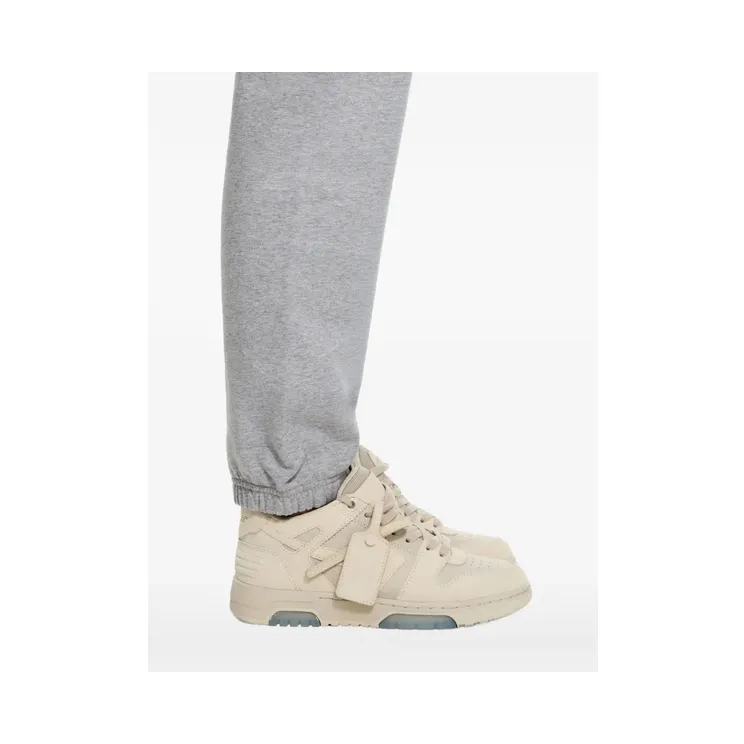 Off-White Out of Office sneakers met vlakken – Beige (OWIA259S26LEA0040F08)