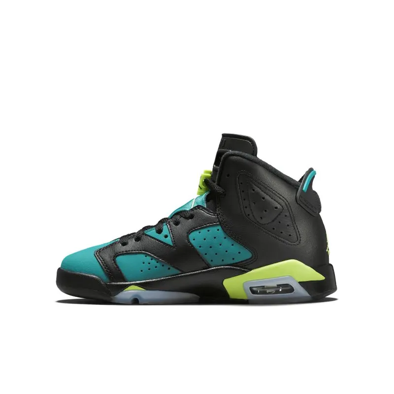 Jordan 6 Retro Turbo Green (GS) Black/Volt Ice-Turbo Green-Black (543390-043)