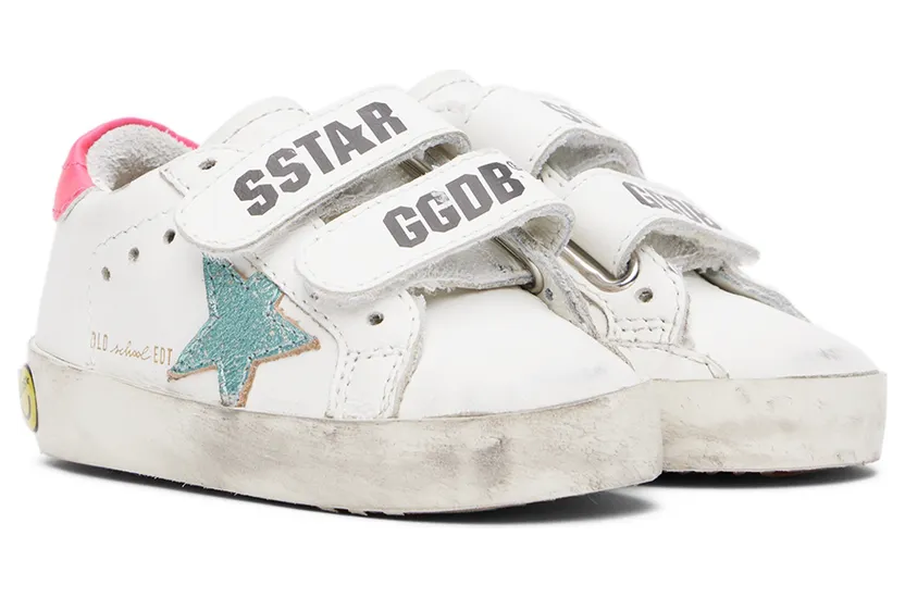 Golden Goose Baby Off-White Old School Sneakers (GJF00111.F003307.11218) (4)