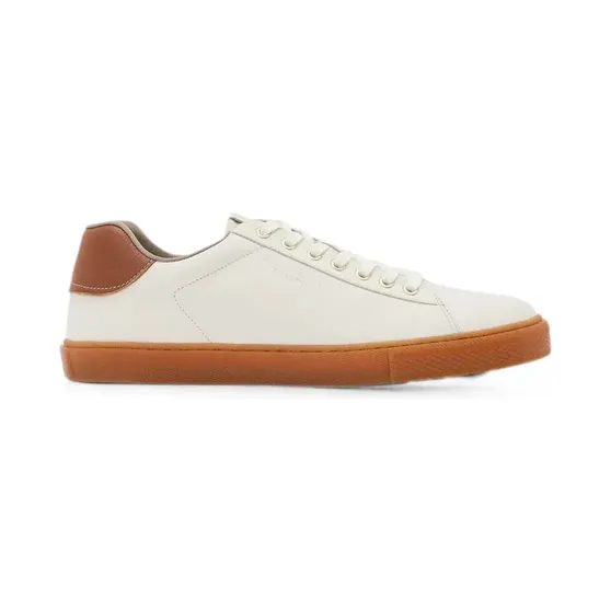 AllSaints met logo-reliëf en gum zool “White” (M036FE)