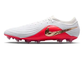 Nike Tiempo Maestro Elite Artificial-Grass Low-Top “White/Bright Crimson/Blur” (IB4469-100)
