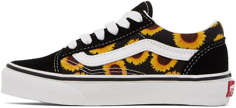 Vans Kids Black & Yellow Old Skool Little Kids Sneakers (VN0A7Q5FY23)