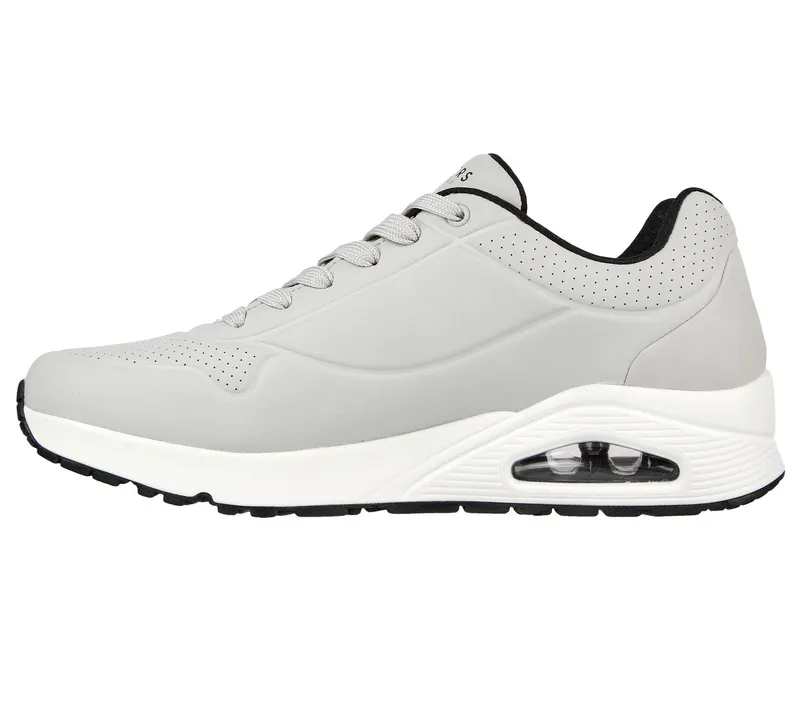 Skechers UNO – Stand On Air Sneaker Licht Grey/Black