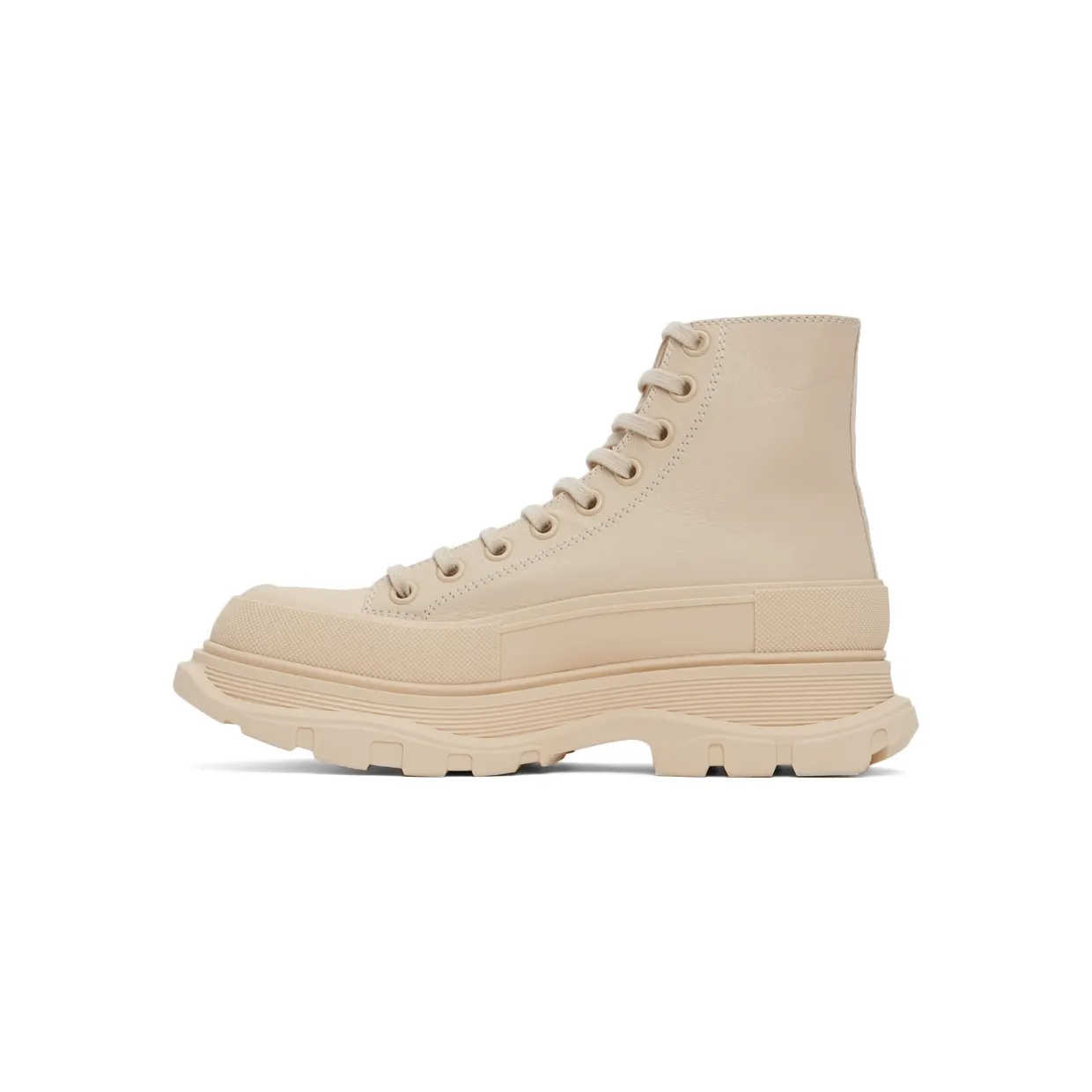 Alexander McQueen Beige Tread Slick High Sneakers (627206WIAG65593) (3)