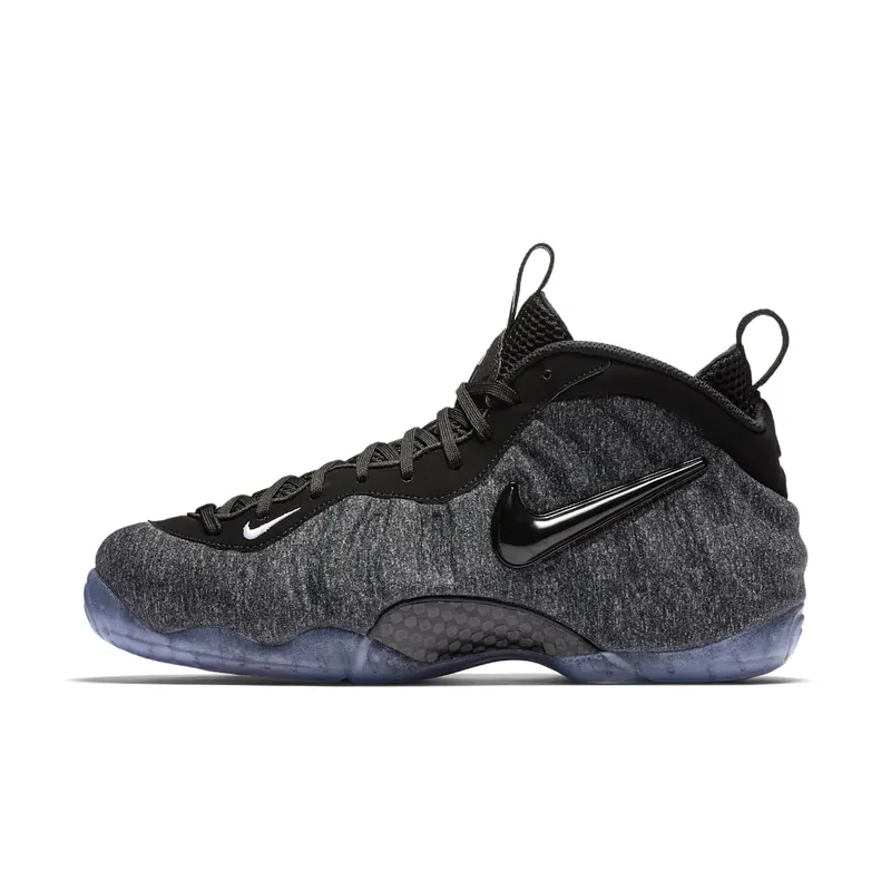 Nike Air Foamposite Pro Wool Fleece Dark Grey Heather/Black-Black (624041-007)