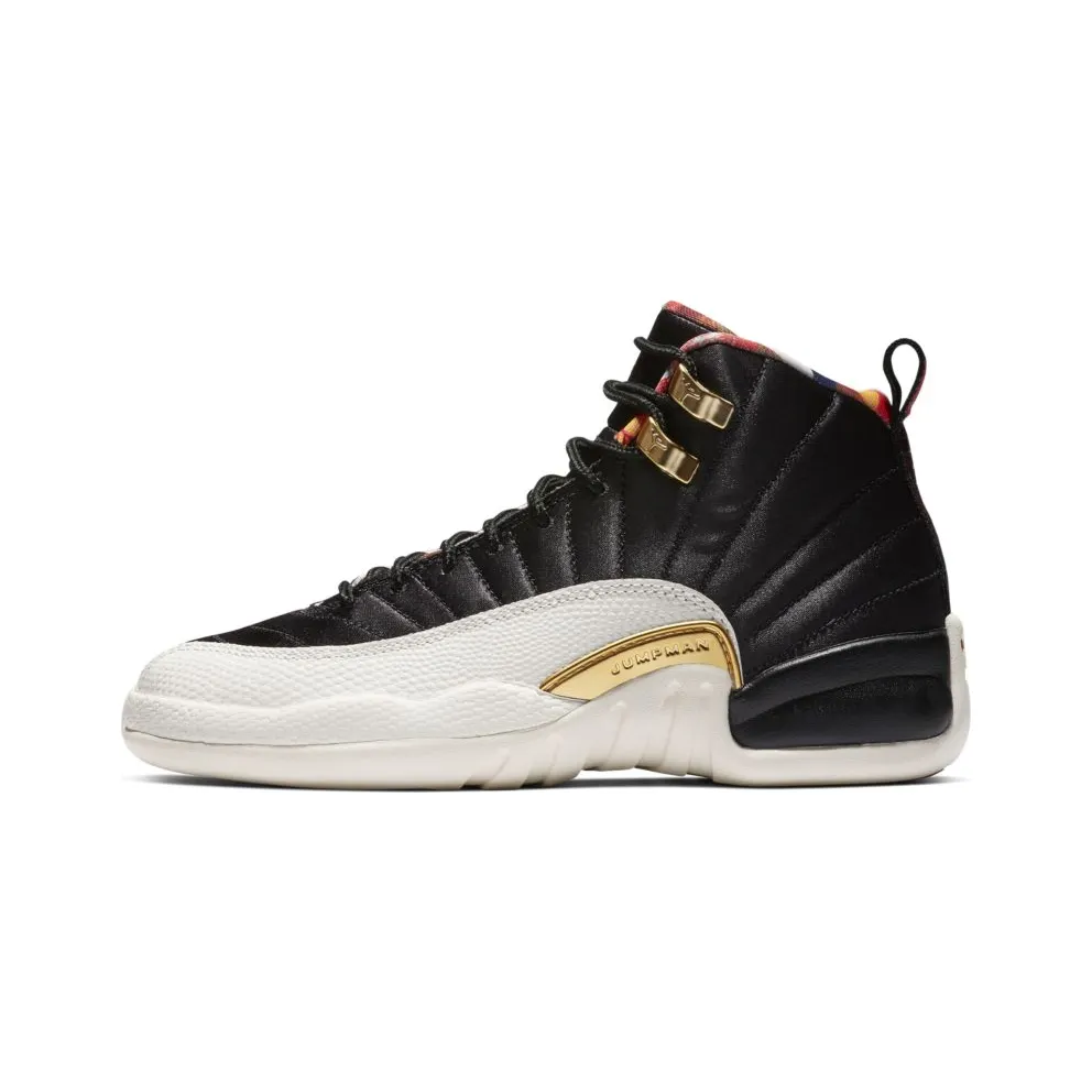 Jordan 12 Retro Chinese New Year 2019 (GS) Black/True Red-Sail-Metallic Gold (BQ6497-006)