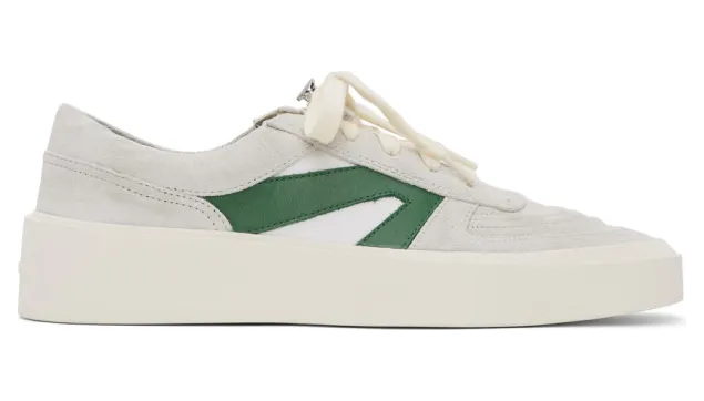 Fear of God Grey and Green Skate Low Sneakers (6H19-7024-SUC)