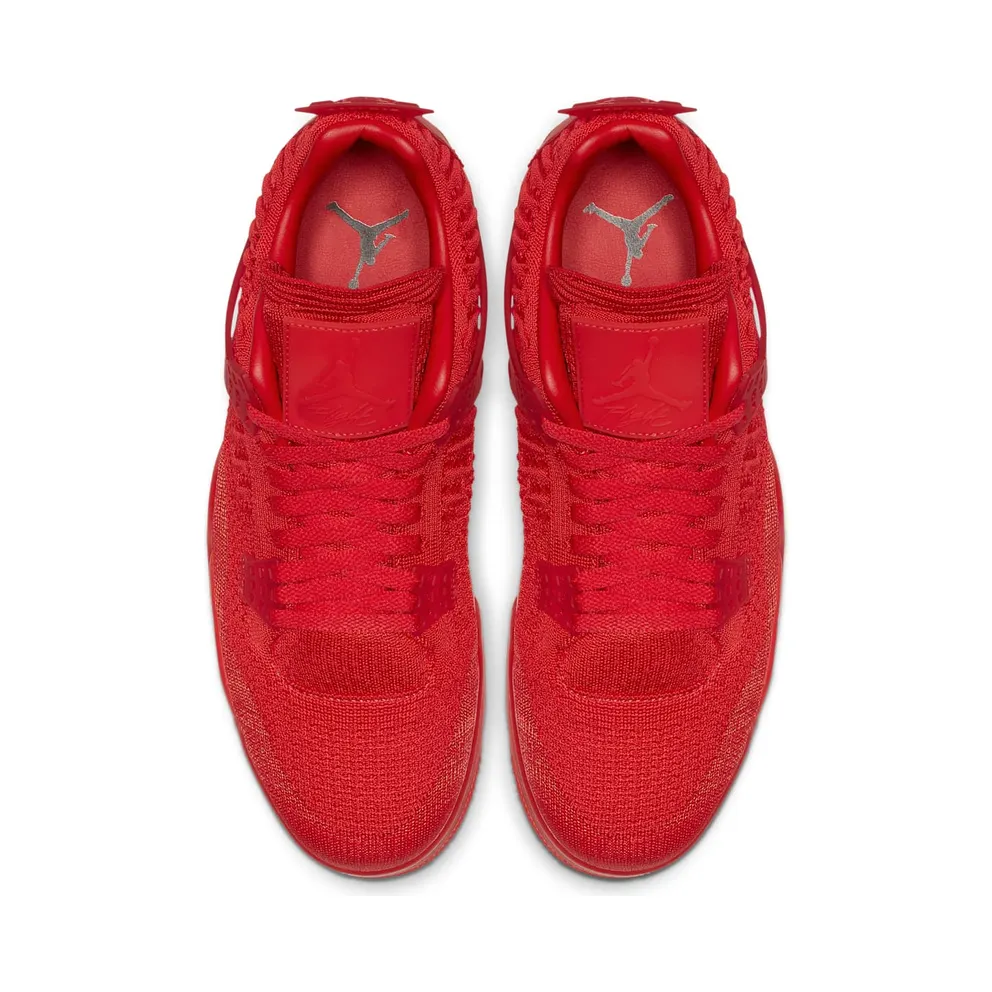 Jordan 4 Retro Flyknit Red University Red/Black-University Red (AQ3559-600)