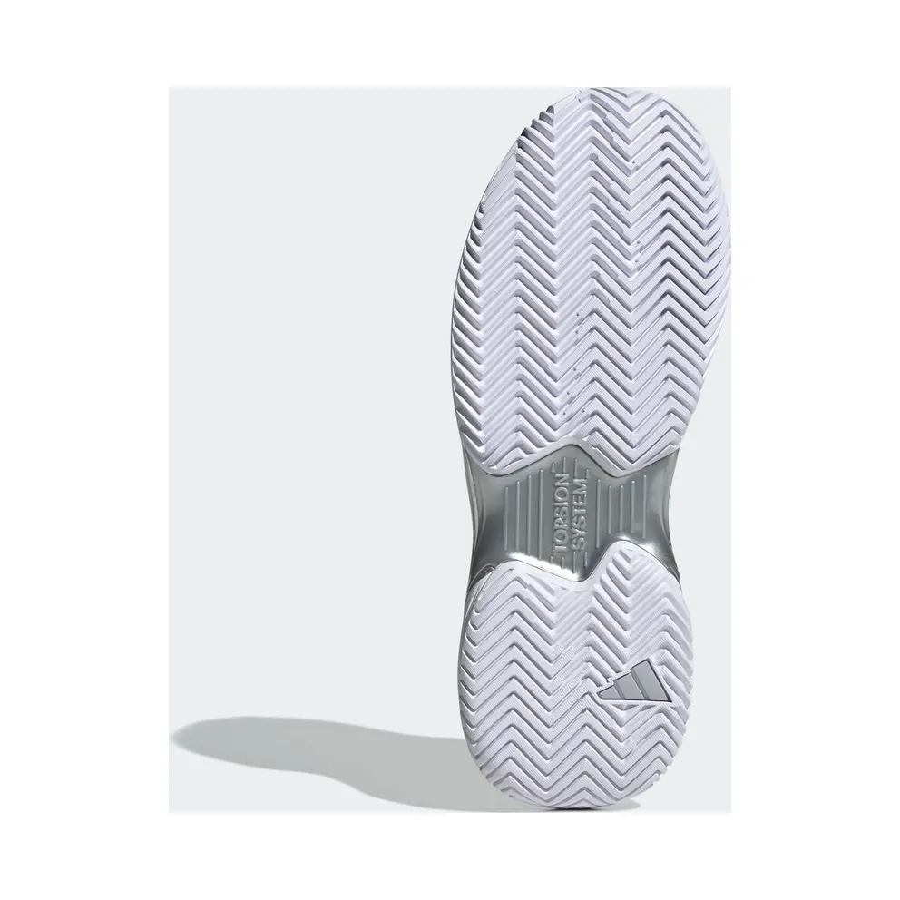 Adidas Courtjam Control Tennis Shoes Cloud White / Silver Metallic / Cloud White (GY1334)