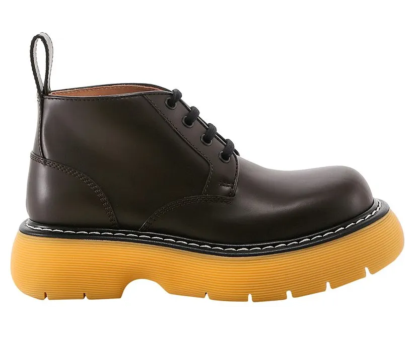 Bottega Veneta Bounce Ankle Boot Brown (651406V00H02062)