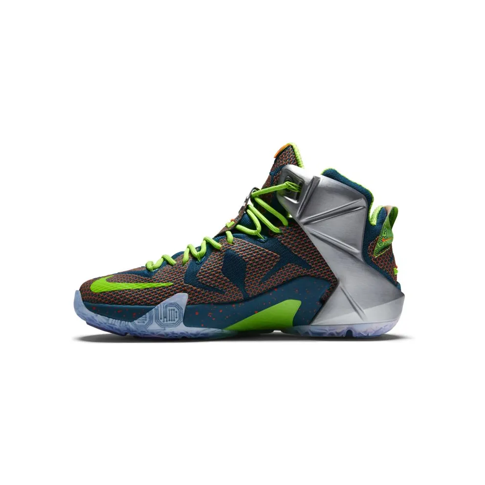 Nike LeBron 12 Trillion Dollar Man Reflective Blue/Total Crimson-Electric Green-Metallic Silver (705410-430)