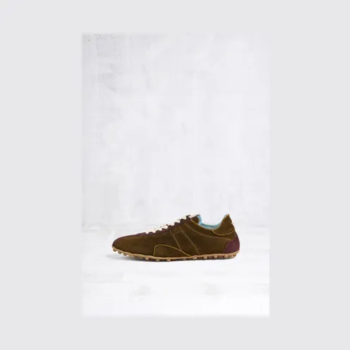 Maison Margiela Sprinters Sneakers Washed Suede Brown (S39WS0143P7857H0091)