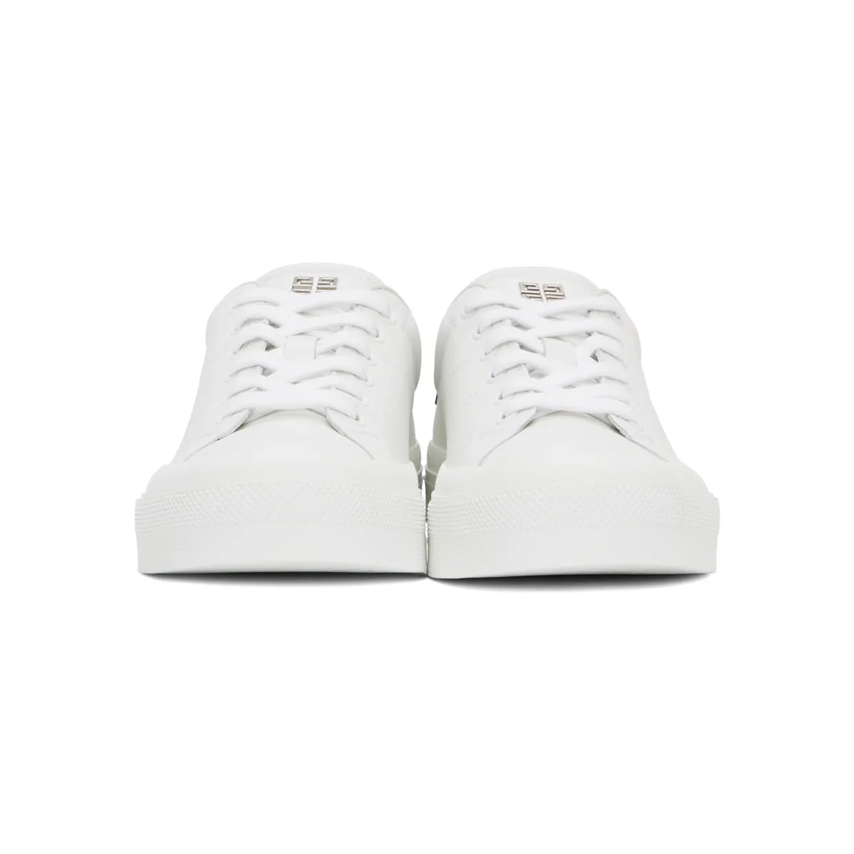 Givenchy White & Navy City Sneakers (BH005VH118) (2)