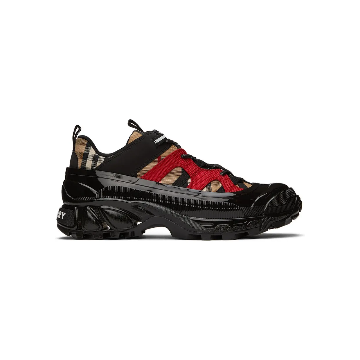 Burberry Black & Red Arthur Sneakers (8056924)