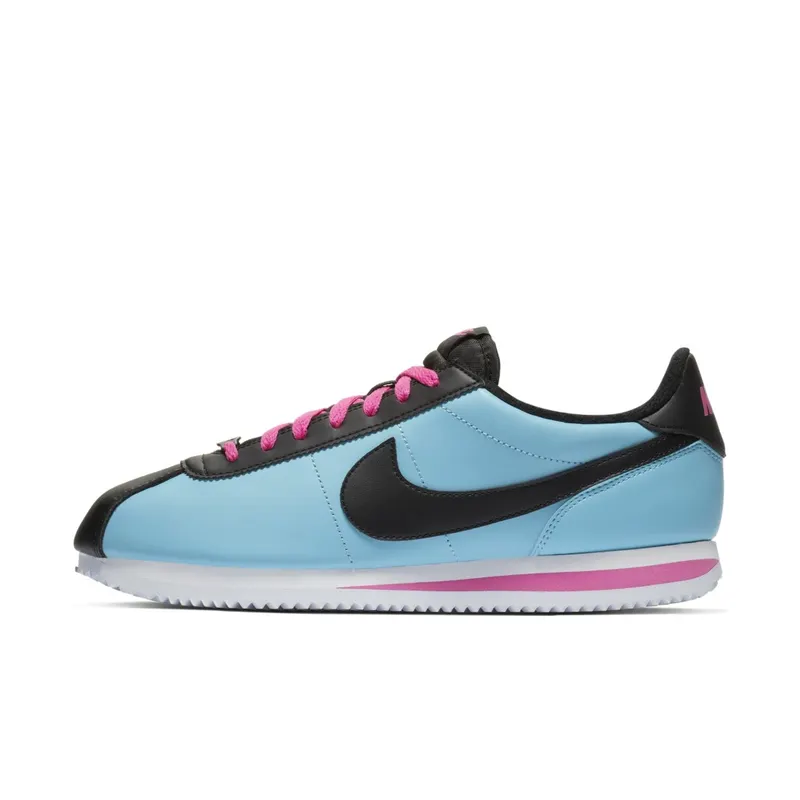Nike Cortez Basic Leather South Beach Blue Gale/Black-Laser Fuchsia (BV2527-400)