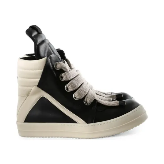 Rick Owens Geobasket High-Top-Sneakers “Black” (RU02F4898LCOW2)