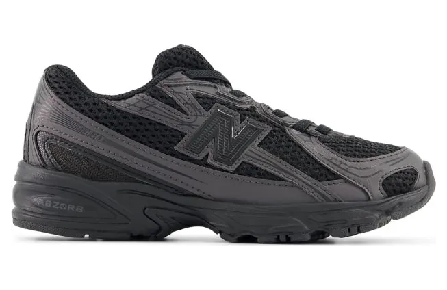 New Balance 740 Bungee Lace PS “Black Cement” (PZ740BO)
