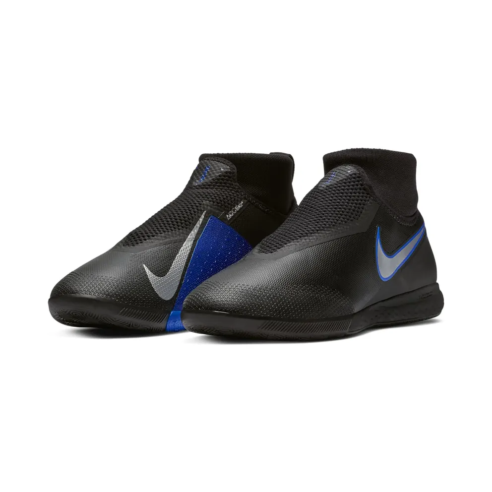 Nike React Phantom Vision Pro Dynamic Fit IC Black Black Racer Blue Metallic Silver (AO3276-004)