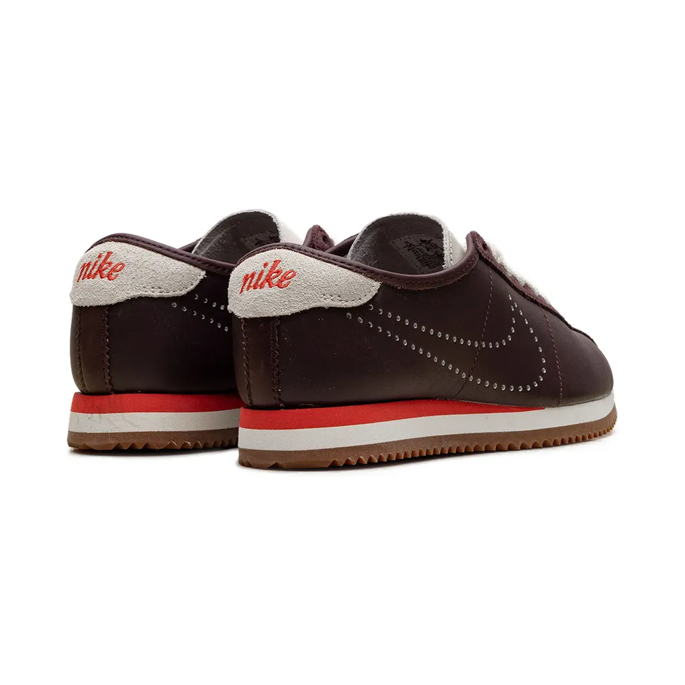 Nike Cortez Leather “Perforated Swoosh – Burgundy Crush” (HQ1841-601)