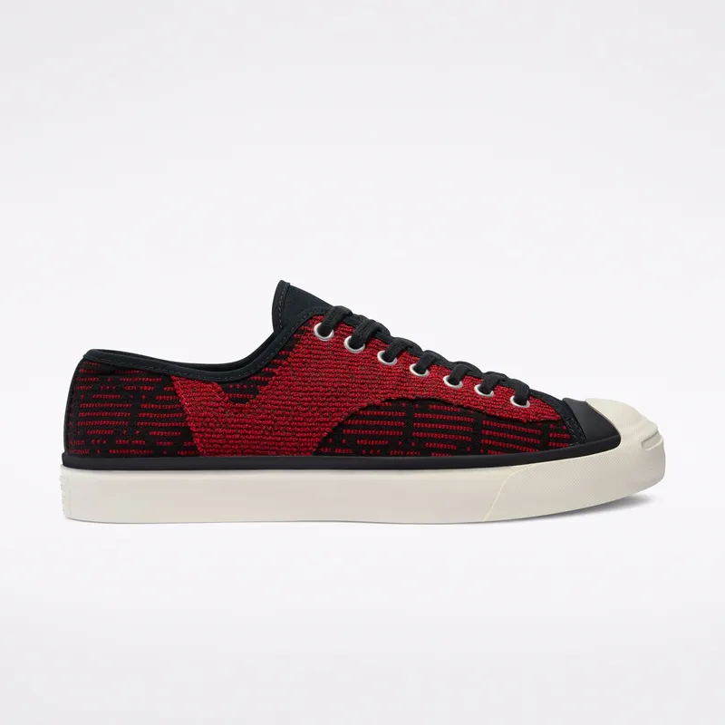 Converse Patchwork Jack Purcell Rally Low Top Black/tomato Puree/white (170473C)