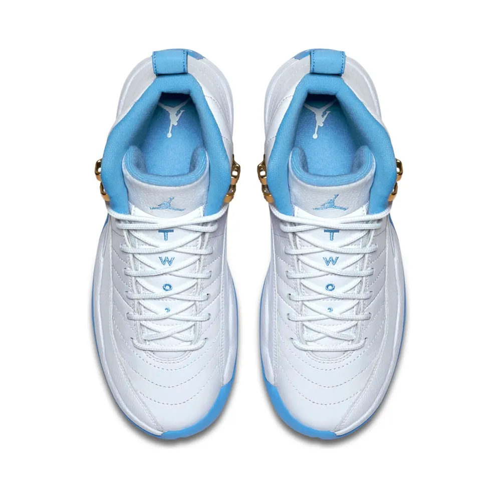 Jordan 12 Retro University Blue 2016 (GS) White/Metallic Gold-University Blue (510815-127)