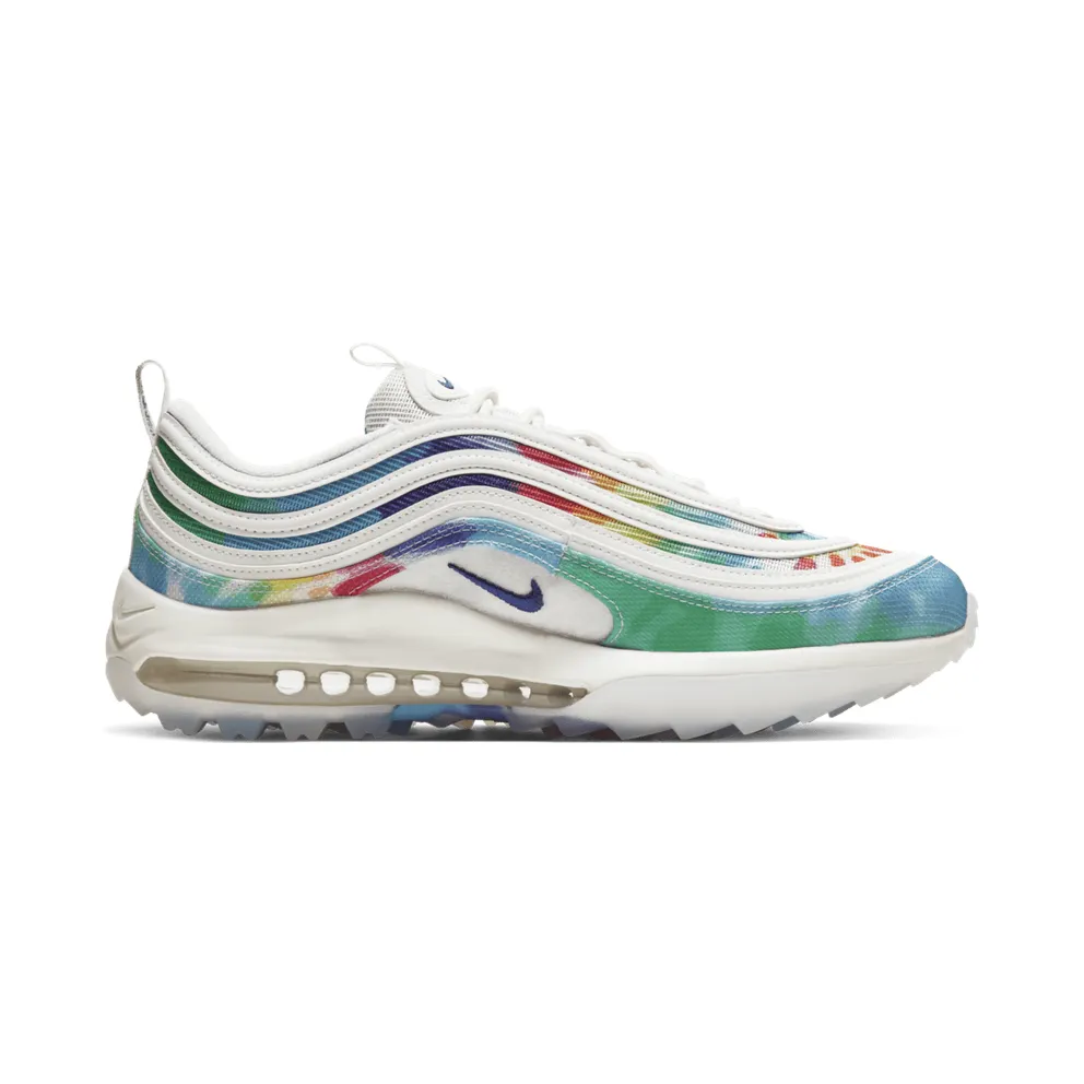 Nike Air Max 97 Golf Tie Dye Summit White/Lemon Venom-Indigo Fog-Deep Royal Blue (CK1219-100)