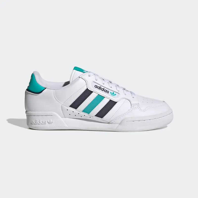 adidas Continental 80 Stripes Cloud White Shadow Navy Semi Mint Rush (GW1705)