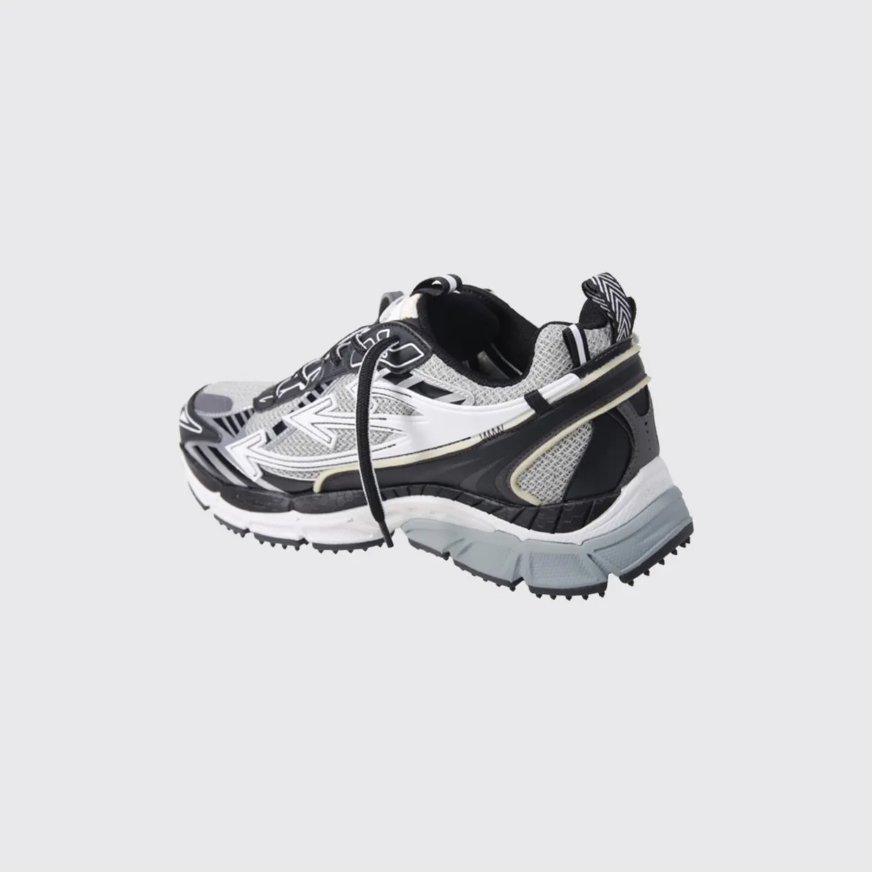 Off-White Bicolour Be Right Back Mesh Trainers with a Notched Sole Grey (M295C9F0010510) (2)