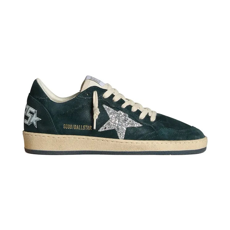 Golden Goose Ball Star aus Wildleder “Green” (GWF00117F006680)
