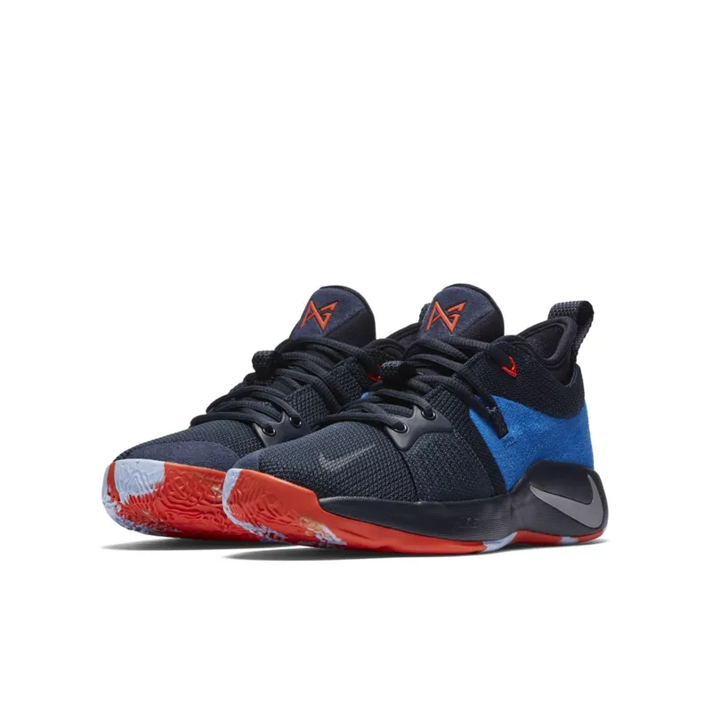 Nike PG 2 Home (GS) Dark Obsidian/Navy-Kinetic Green (943820-400)