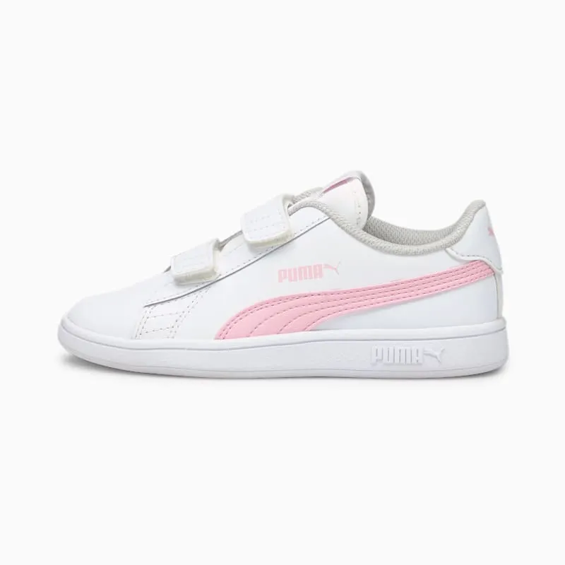 PUMA Smash V2 Kids’ White/Pink Lady (365173-28)