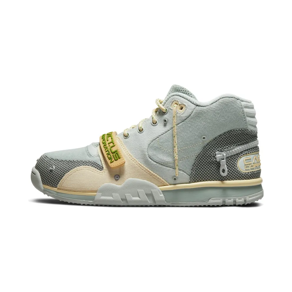 Nike Air Trainer 1 x Travis Scott Grey Haze – “Grey Haze / Olive Aura-canvas” (DR7515-001)