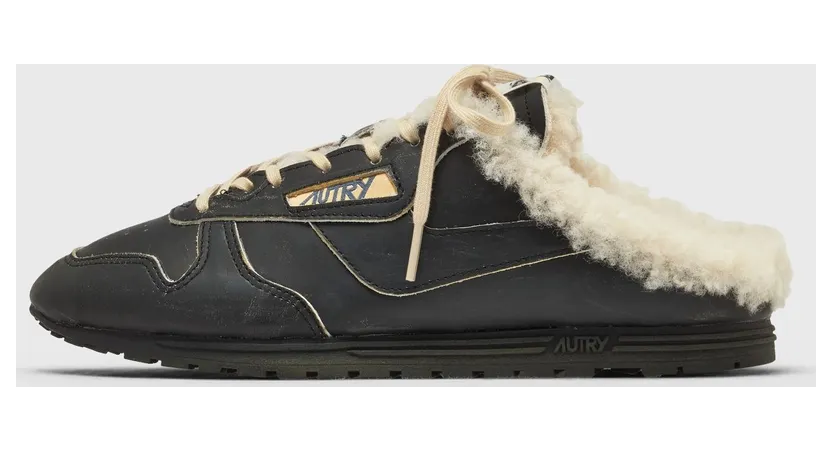 Autry Action Shoes WMNS WINDSPIN MULE SUP VINT SHR Black