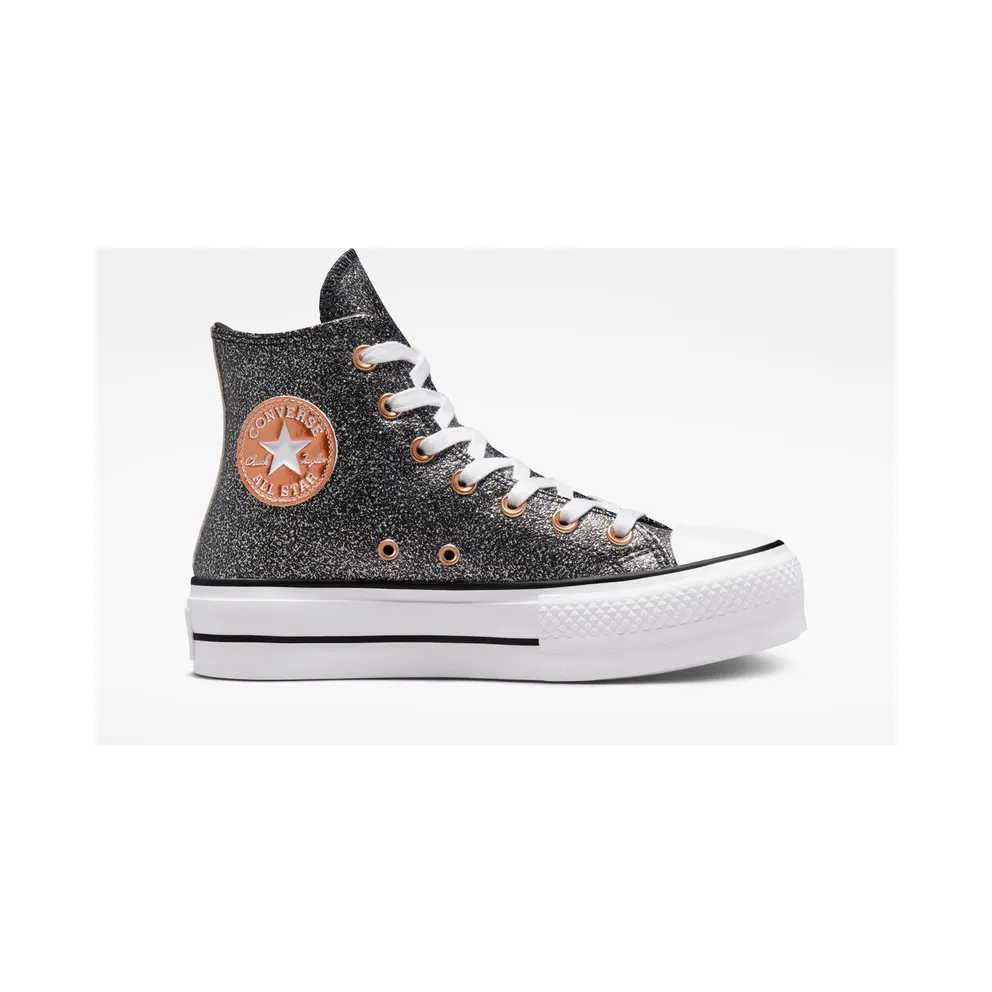 Converse Chuck Taylor All Star Lift Platform Metallic Glitter Black/copper/White (A01301C)