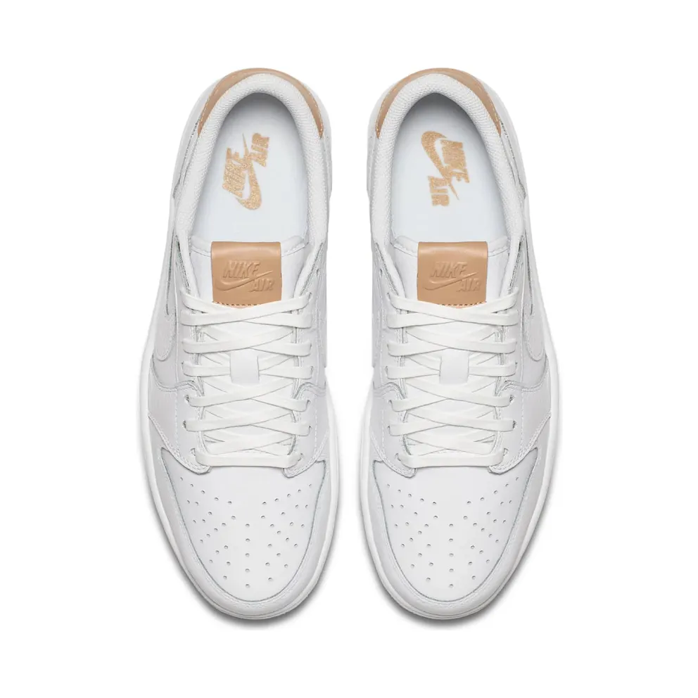 Jordan 1 Retro Low OG White Vachetta White/Vachetta Tan-White (905136-100)
