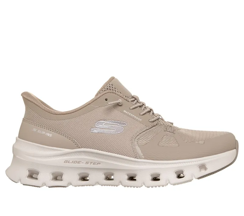 Skechers Slip-ins Waterproof: Glide-Step Pro – Soft Mist Sneaker Taupe