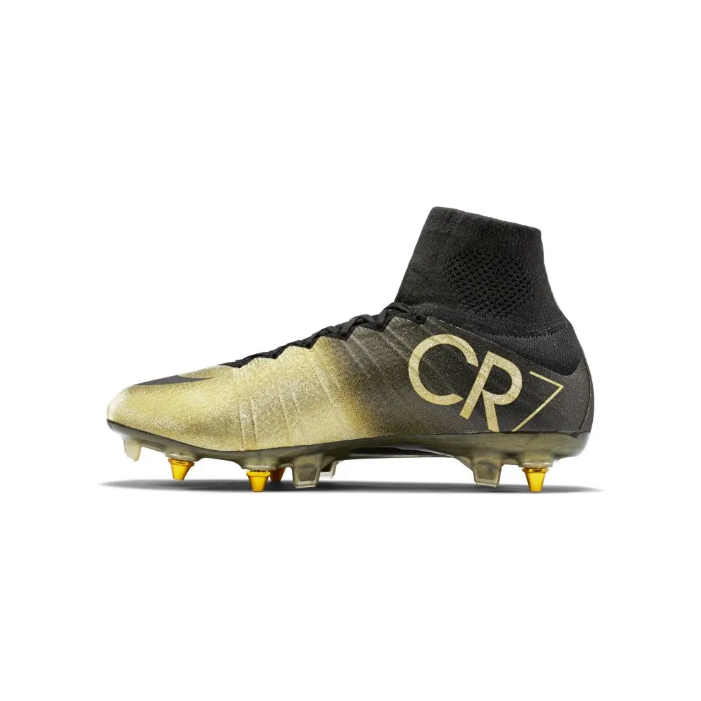 Nike Mercurial Superfly CR7 Cristiano Ronaldo Rare Gold Black/Metallic Gold Coin-Black (804076-090)