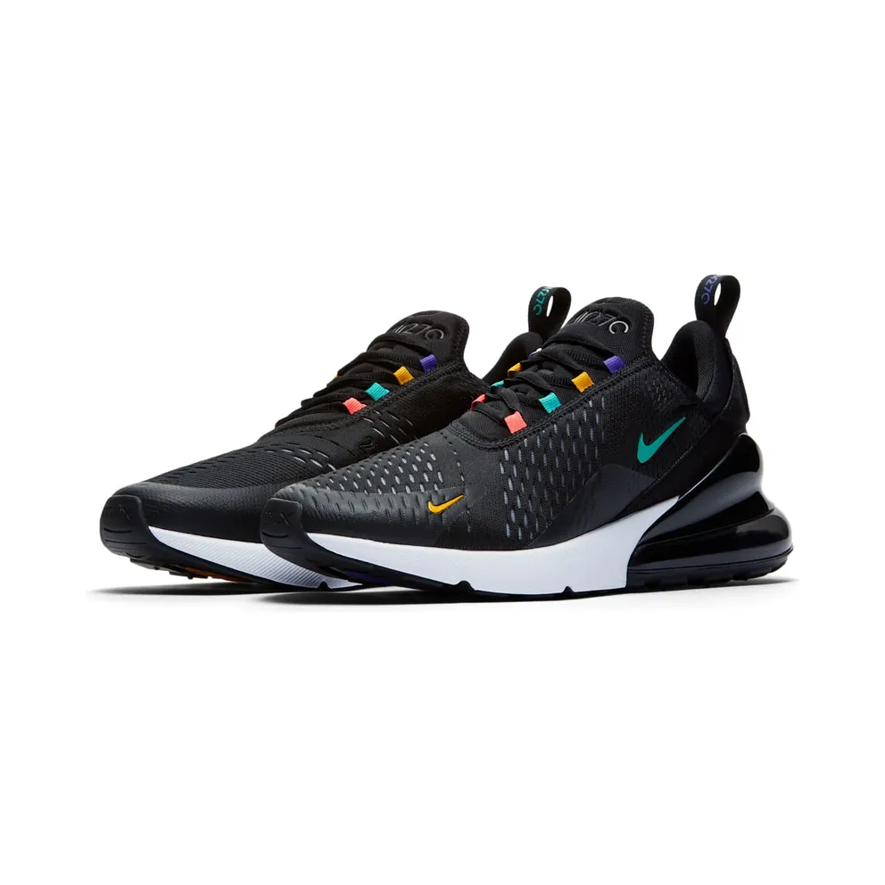 Nike Air Max 270 Black Multi-Color Black/University Gold-Psychic Purple-Flash Crimson (AH8050-023)
